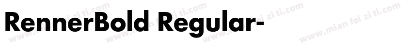RennerBold Regular字体转换
